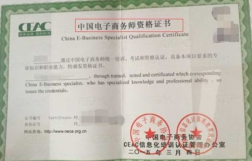 电子商务专业考些什么证